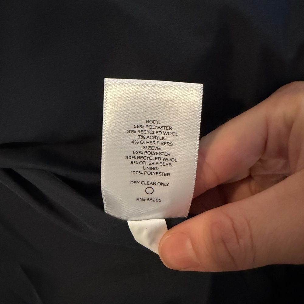 Express Colorblock Wool-Blend Water Resistant Bomber Jacket - Picture 5 of 6